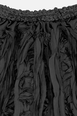 Raven Ribbon Chiffon Skirt