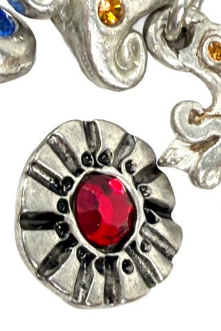 Silver Plated and Swarovski Crystal Button Grab Bag