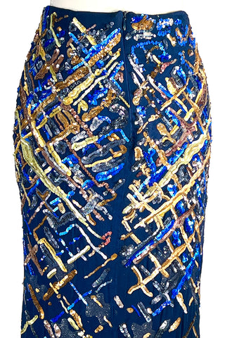 Fall 1998 Todd Oldham Beaded Chiffon Triple Layer Skirt
