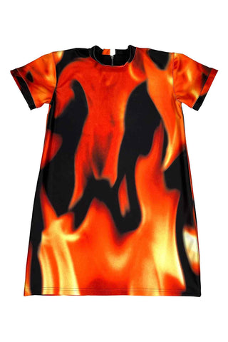 Vintage Todd Oldham Collection Fabric Dress "Fire"