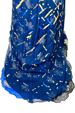 Fall 1998 Todd Oldham Beaded Chiffon Triple Layer Skirt