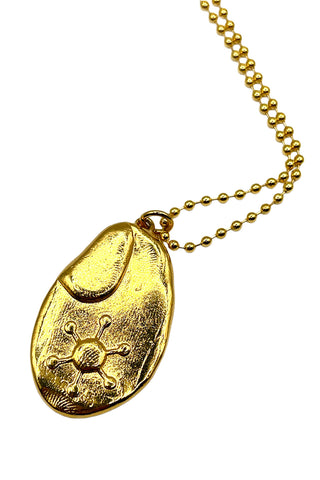 Spring 1996 Todd Oldham 24 kt Gold-Plated Celestial Charm Necklace