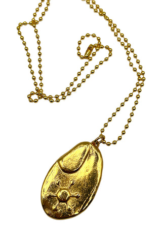 Spring 1996 Todd Oldham 24 kt Gold-Plated Celestial Charm Necklace