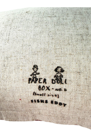 Paper Doll Print Pillow