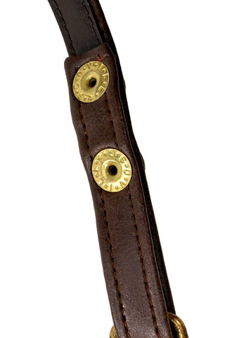 Faux Leather Bridle Belt With T+O Buckle