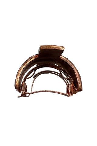 Fall 1994 Todd Oldham Copper Plated Ebonized Ponytail Cuff With Multicolor Swarovski Crystals