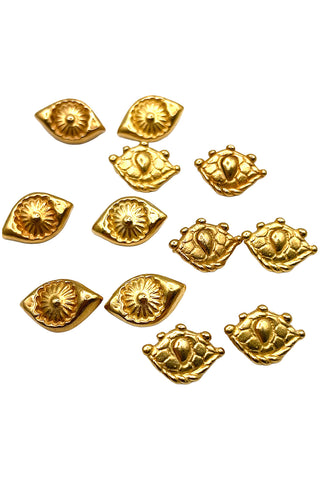 1993 24kt Plated Golden Eyes, Set of 12