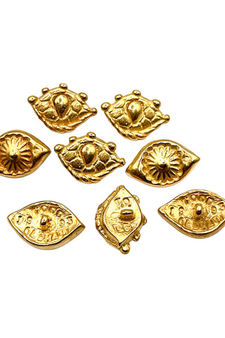 1993 24kt Plated Golden Eyes, Set of 12