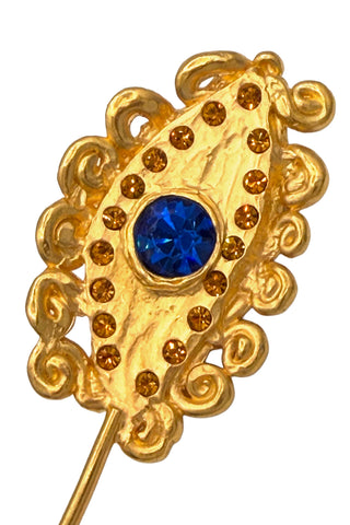 1994 24 kt Gold Plated Eye Hair Pin