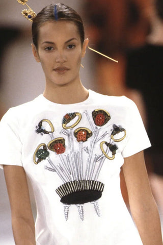 1994 24 kt Gold Plated Eye Hair Pin