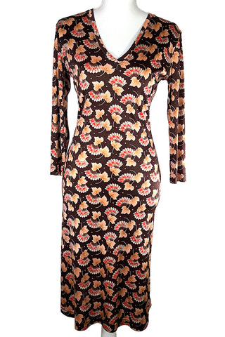 Spring 1998 Todd Oldham Fan Print Dress