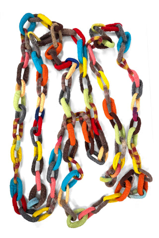Felted Chain Soft Sculpture