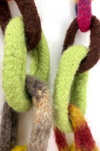 Felted Chain Soft Sculpture