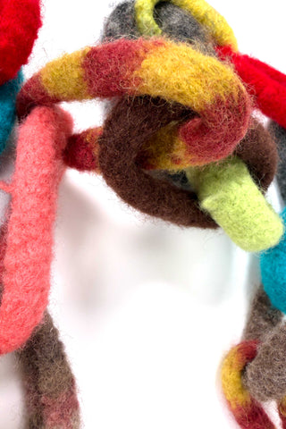 Felted Chain Soft Sculpture