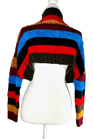 Fall 1994 Todd Oldham Hand-Knitted Cropped Sweater