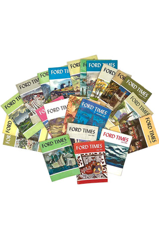 1950 to 1957 Ford Times Magazine, Lot of 22