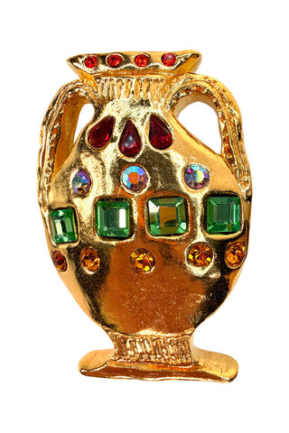 24 kt Gold Plated Etruscan Vase Belt Buckle