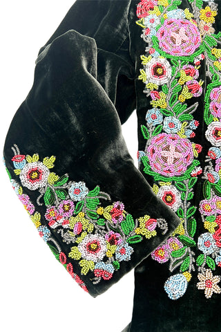 Fall 1995 Todd Oldham Beaded Velvet Suit