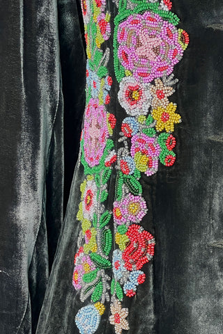 Fall 1995 Todd Oldham Beaded Velvet Suit