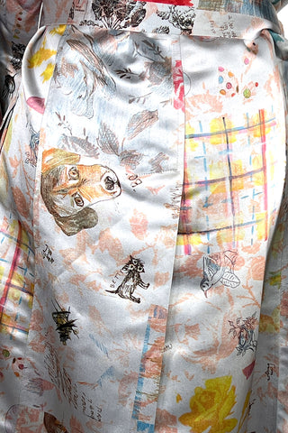 Spring 1997 Todd Oldham Printed Satin Trench Coat