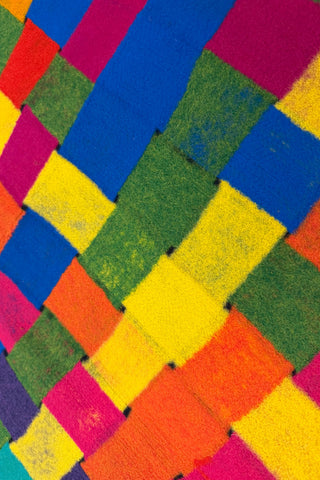 1991 Vintage Todd Oldham Hand Felted Wool Fabric Panel