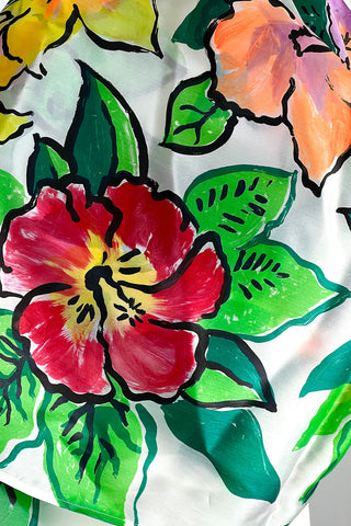 Spring 1992 Todd Oldham Hand-Painted Silk Organza Stole