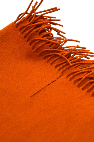 Hermès Orange Cashmere Throw