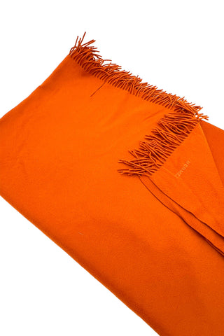 Hermès Orange Cashmere Throw