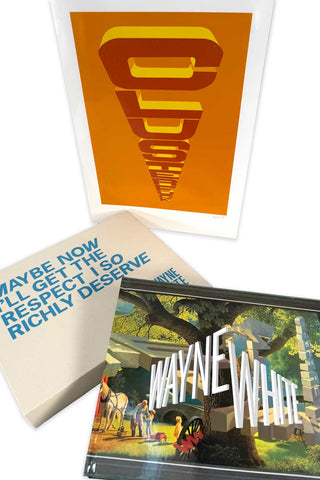 Wayne White Book and Limited Edition "Clusterfuck" Print Set