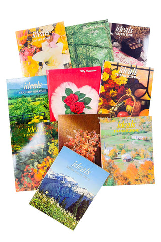 10 Editons of IDEALS Magazine 1940s-1960s