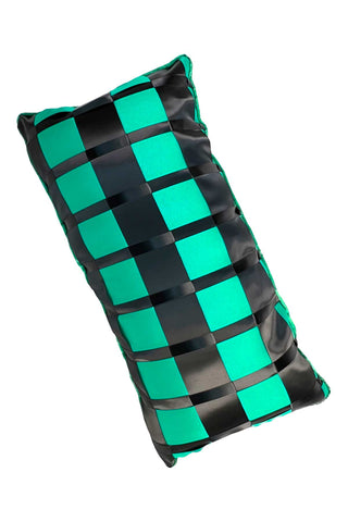 Woven Ribbon Accent Pillow