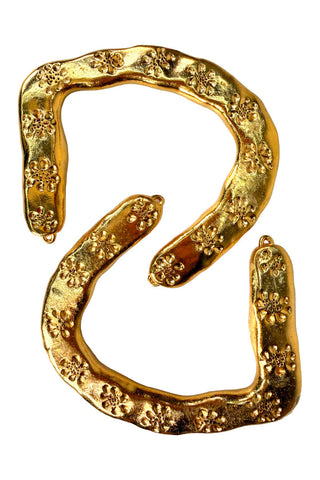 24 kt Gold Plated and Debossed Purse Handles