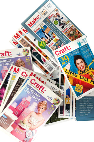 17 issues of CRAFT + MAKE Magazine