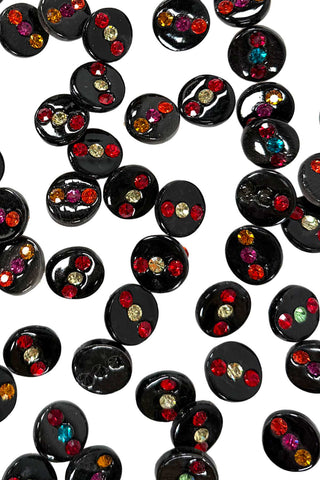Porcelain Button With Swarovski Crystals Collection