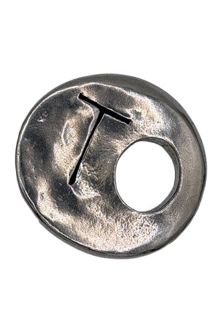 1996 Todd Oldham “T O” Initial Silver Plated Belt Buckle