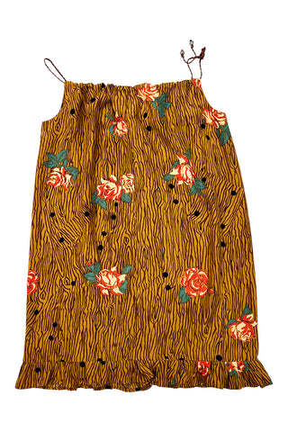 Todd Oldham Silk Charmeuse 1990 Fabric Horse Print Shift Dress