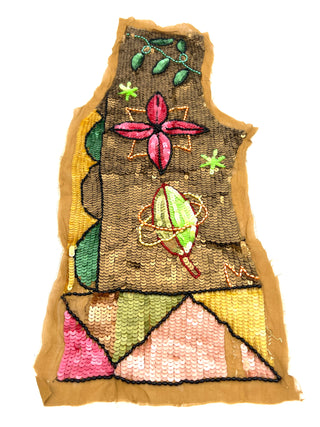 Todd Oldham Vintage Spring 1991 Hand-Beaded  Panels