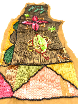 Todd Oldham Vintage Spring 1991 Hand-Beaded  Panels