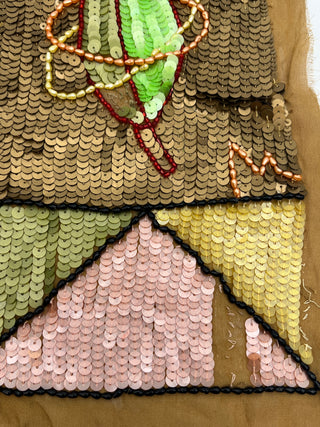 Todd Oldham Vintage Spring 1991 Hand-Beaded  Panels