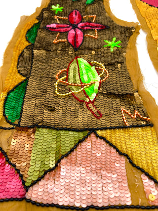 Todd Oldham Vintage Spring 1991 Hand-Beaded  Panels