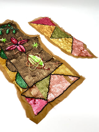 Todd Oldham Vintage Spring 1991 Hand-Beaded  Panels