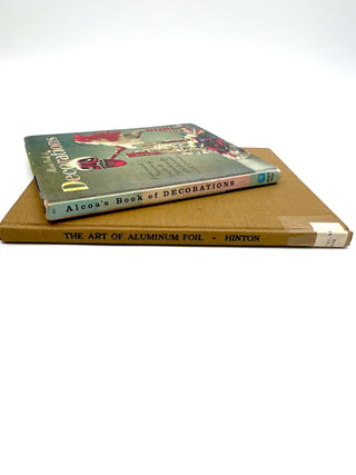 Todd Oldham Studio Collection - Tin Foil Fun Book Bundle - Alcoa’s Book of Decorations + The Art of Aluminum Foil — Vintage How-To Pair