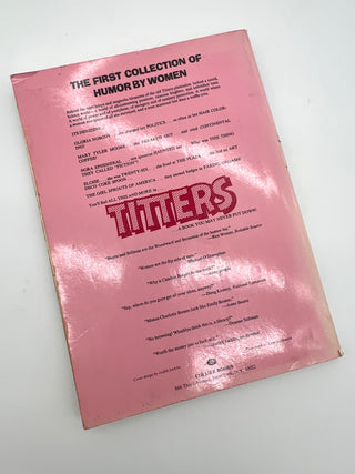 Todd Oldham Studio Collections - TITTERS  The First Collection of Humor by Women — 1976 Hardcover, Edited by Deanne Stillman & Anne Beatts