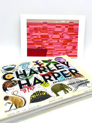 Charley Harper: An Illustrated Life Limited Edition Signed Book With Grand Canyon Print