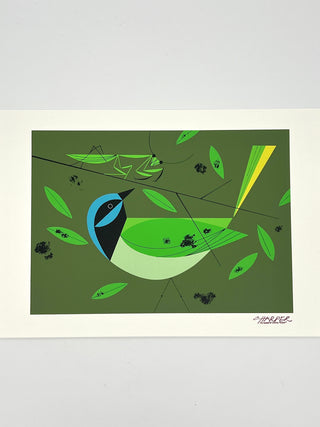 Charley Harper: An Illustrated Life Limited Edition Signed Book & Green Jay Print