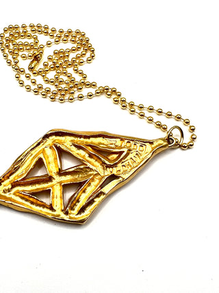 Fall 1996 Jeweled Leaf Charm 24kt Gold Plated With Swarovski Crystals