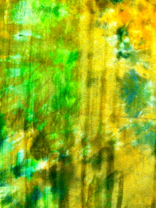 Fall 1994 Vintage Green Tye Dye Velvet Pillow Limited Edition 18'x17'
