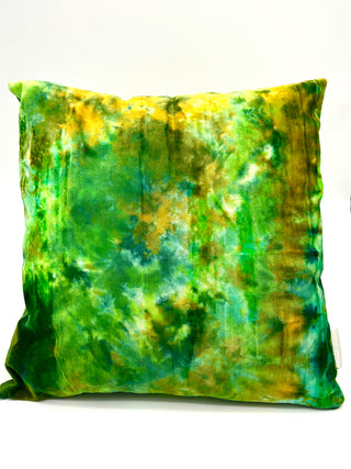 Fall 1994 Vintage Green Tye Dye Velvet Pillow Limited Edition 18'x17'