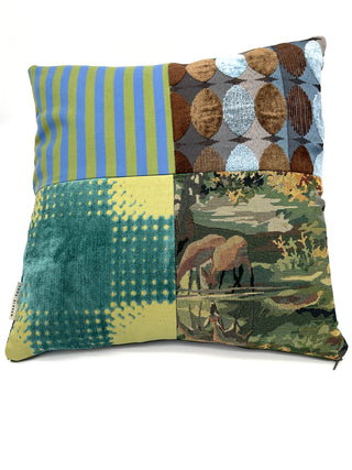 Vintage 1990s Limited Edition Paint By Number Pattern Mix Pillow 18"x 17"