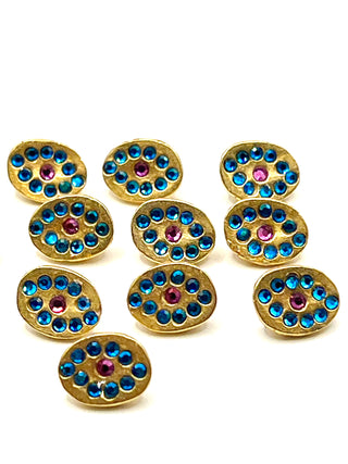 Todd Oldham 1995 Archive Ocean Eye Buttons Set of 12